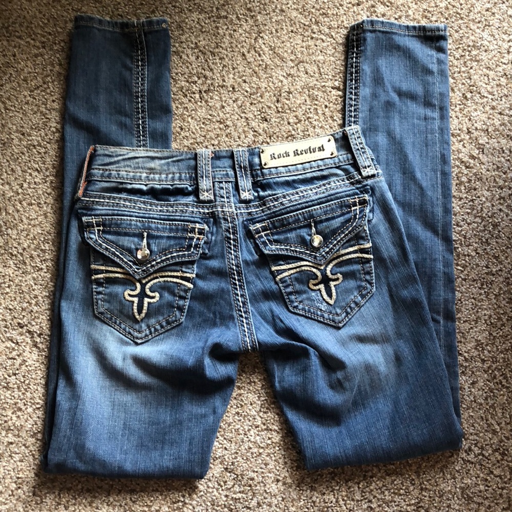 Rock Revival  Noelle skinny jeans size 28x31